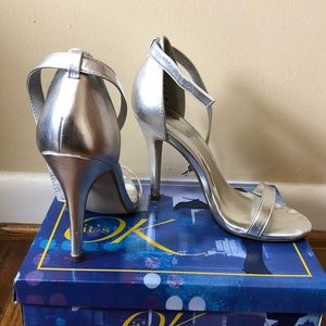 Silver Sandal 4” Heels